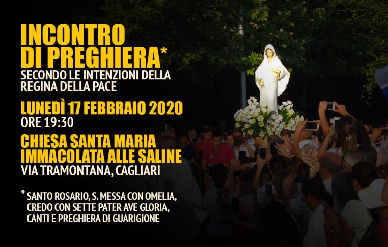 Incontro Preghiera Amici Medjugorje Sardegna 17 Febbraio 2020
