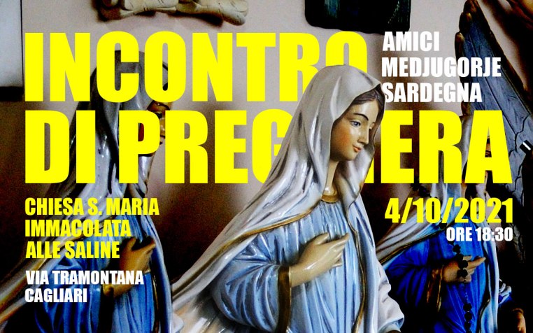 Incontro Preghiera Amici Medjugorje Sardegna 4 Ottobre 2021