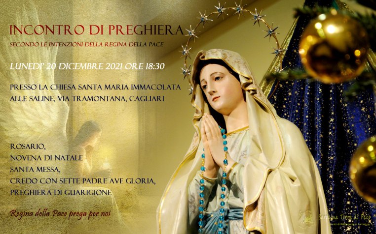 Incontro Preghiera Amici Medjugorje Sardegna 20 Dicembre 2021