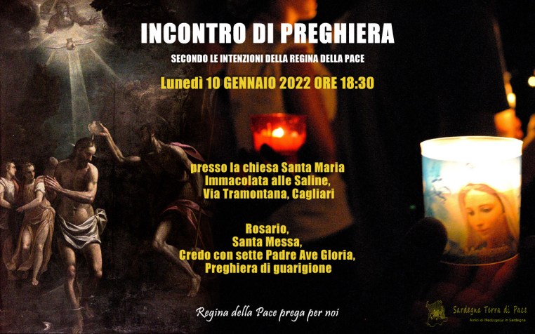 Incontro Preghiera Amici Medjugorje Sardegna 10 Gennaio 2022