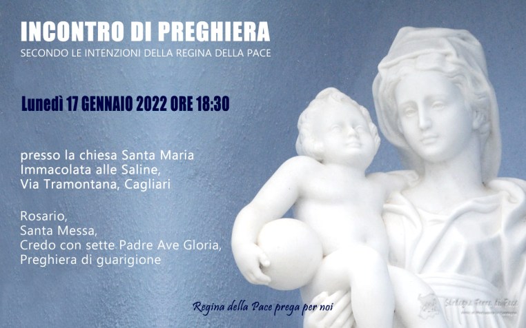 Incontro Preghiera Amici Medjugorje Sardegna 17 Gennaio 2022