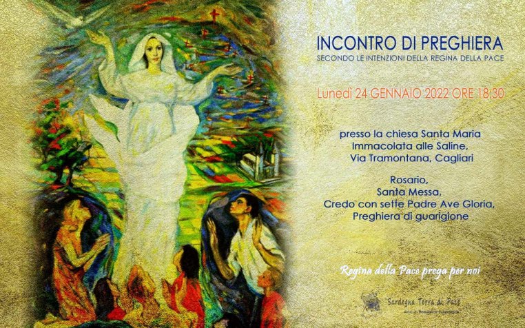 Incontro Preghiera Amici Medjugorje Sardegna 24 Gennaio 2022