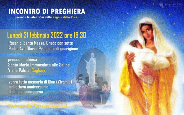 Incontro Preghiera Amici Medjugorje Sardegna 21 Febbraio 2022