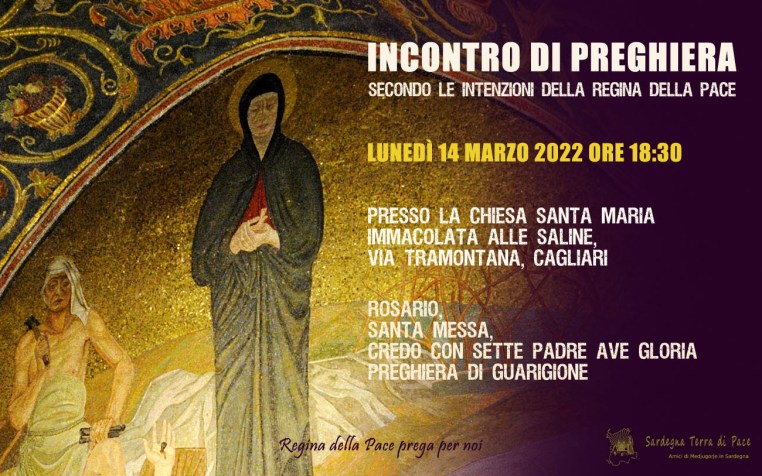 Incontro Preghiera Amici Medjugorje Sardegna 14 Marzo 2022