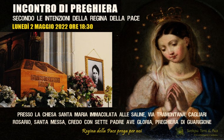 Incontro Preghiera Amici Medjugorje Sardegna 2 Maggio 2022