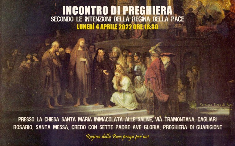 Incontro Preghiera Amici Medjugorje Sardegna 4 Marzo 2022