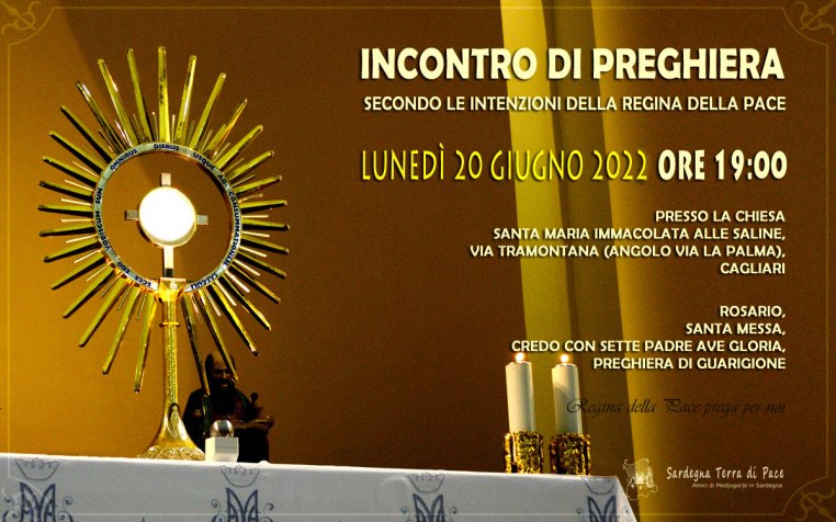 Incontro Preghiera Amici Medjugorje Sardegna 20 Giugno 2022