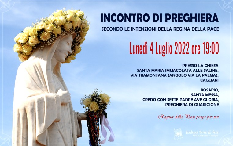 Incontro Preghiera Amici Medjugorje Sardegna 4 Luglio 2022