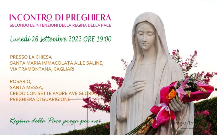Incontro Preghiera Amici Medjugorje Sardegna 26 Settembre 2022