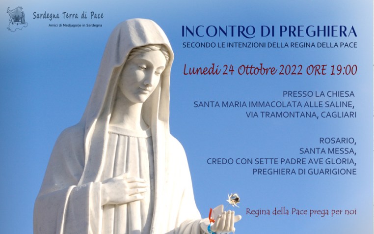 Incontro Preghiera Amici Medjugorje Sardegna 24 Ottobre 2022