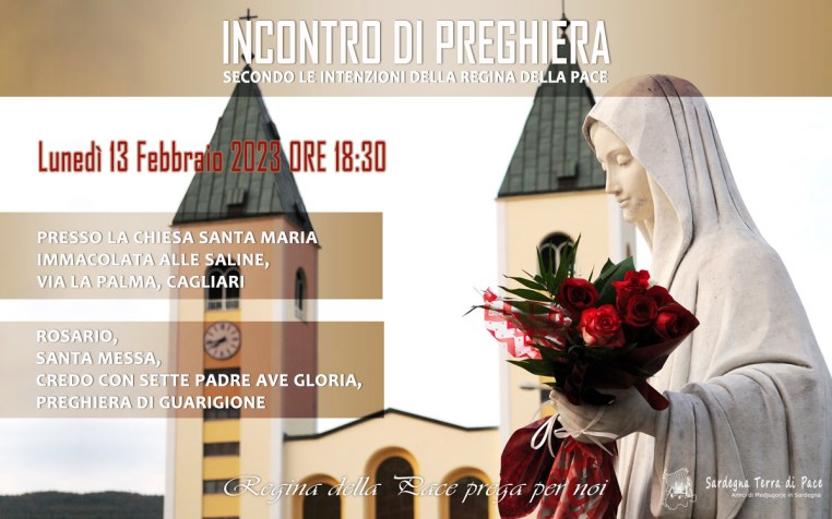 Incontro Preghiera Amici Medjugorje Sardegna 13 Febbraio 2023