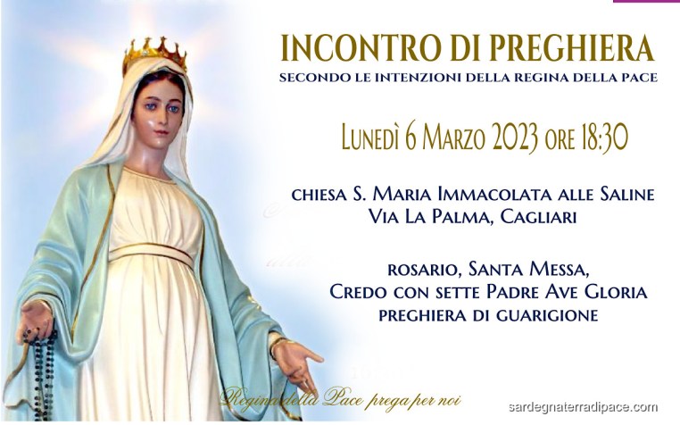 Incontro Preghiera Amici Medjugorje Sardegna 6 Febbraio 2023
