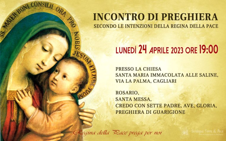 Incontro Preghiera Amici Medjugorje Sardegna 24 Aprile 2023